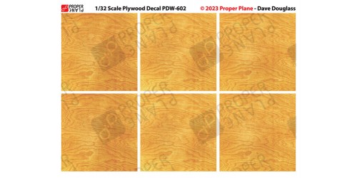 Proper Plywood Decal (1 Sheet 105x148 mm) PDW-602