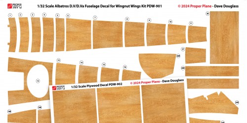 Albatros D.V/D.Va Fuselage Decal PDW-9012 1/32