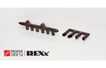 AMC DH.9 (B, C, D color scheme) - REXx Exhaust & Carburetter Intake Pipes  (32068) - 1/32