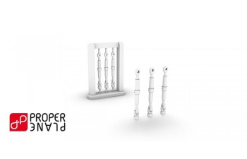 Turnbuckle with spheric anchor (48 pieces set) - 1/32