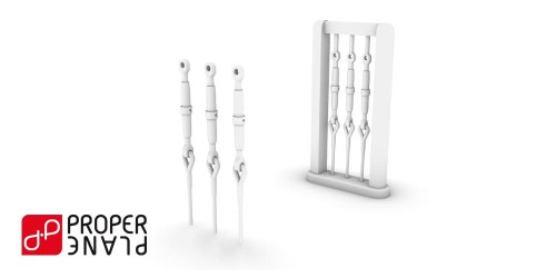 Control cable turnbuckle with eye end (48 pieces set) - 1/32