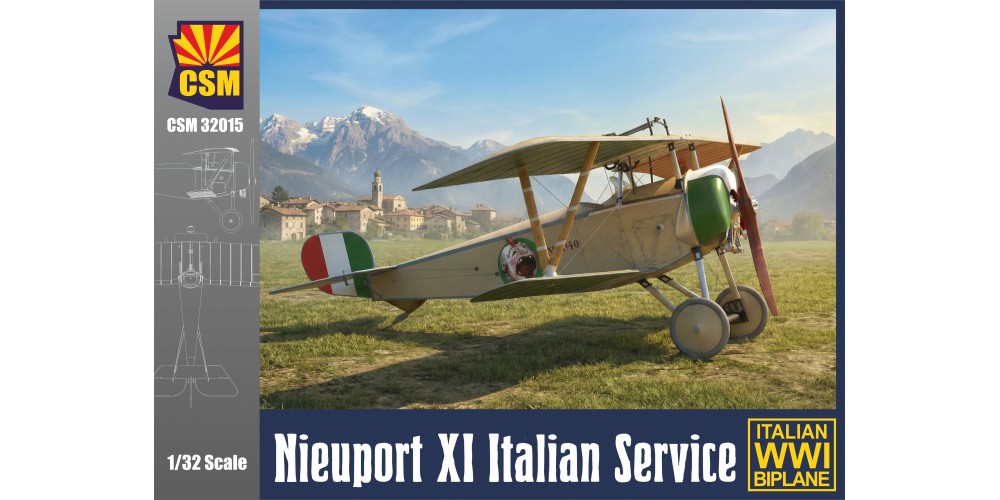 (PRE-ORDER) Macchi Nieuport XI Italian Service + Proper Plane Extras (CSM32-015) - 1/32