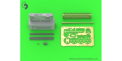 German WWI machine gun Spandau LMG 08 - with cooling jacket ver.1