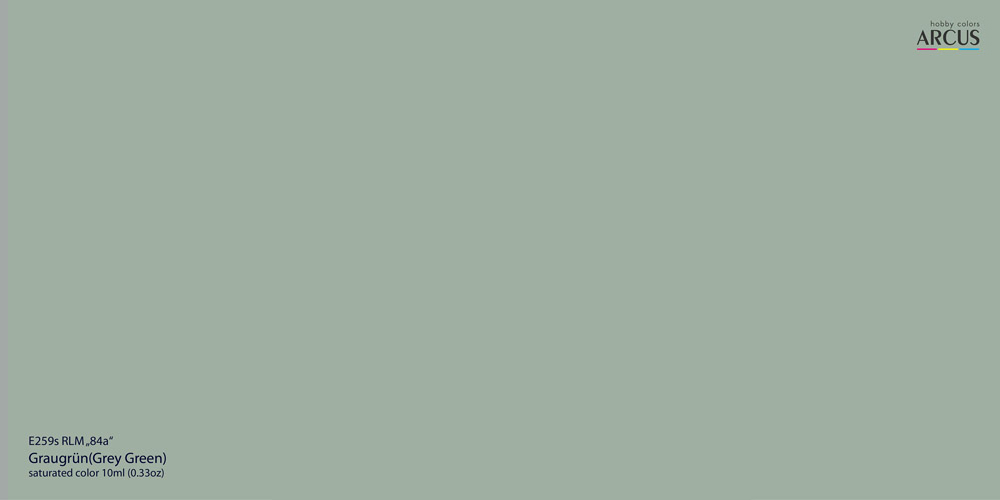 E259 RLM 84a Graugrün (Grey Green)