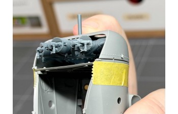 Oberursel Ur.II (110hp) rotary engine 1/24