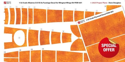 Albatros D.V/D.Va Fuselage Decal (PDW-6013) - 1/32