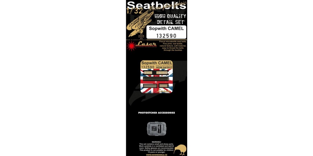 Sopwith Camel - HGW Seatbelts 1/32