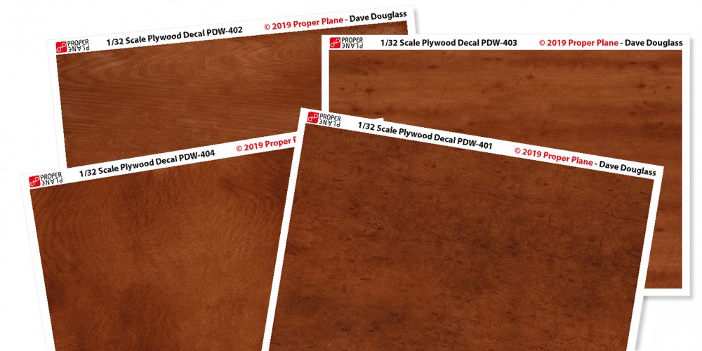 (SOLD OUT) Proper Plywood Decal (Set of 4 Sheets 105x148 mm) PDW-401234